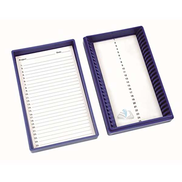 Microscope Slide Storage Box, Plastic - 25 Slide