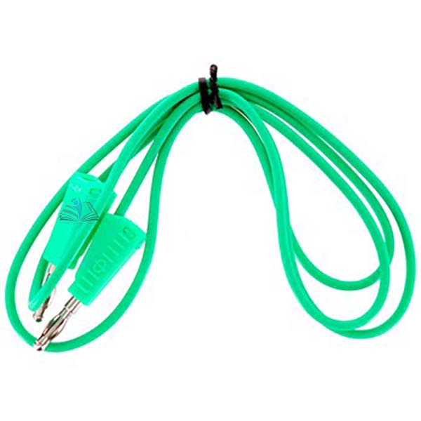 4mm Stackable Plug Leads Economy Green