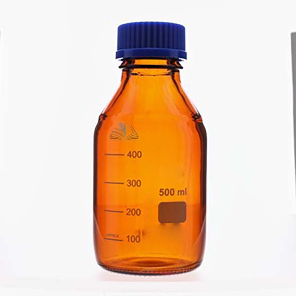 Screw Top Reagent Bottle, Amber Glass 500ml