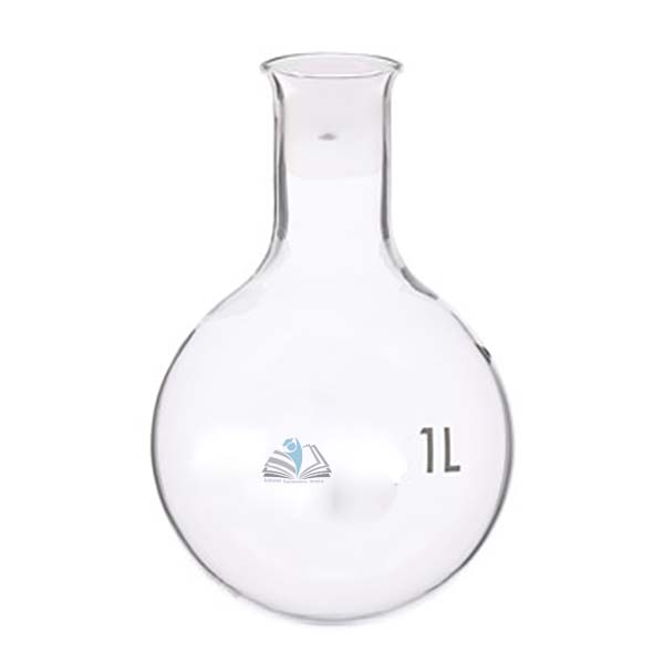 Glass Round Bottom, Narrow Neck Flask 1000ml